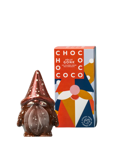 Chococo 47% Milk Chocolate Jolly Gonk, 80g, Multi