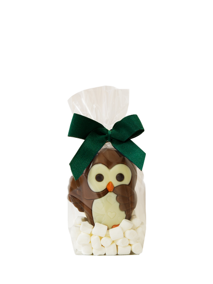 Natalie Belgian Chocolate Owl & Mini Marshmallows, 55g, Multi
