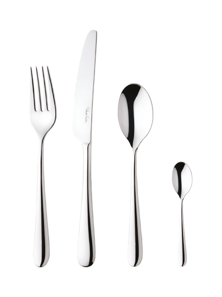 Robert Welch Kingham Bright Stainless Steel Cutlery Set, 16 Piece/4 Place Settings, Silver