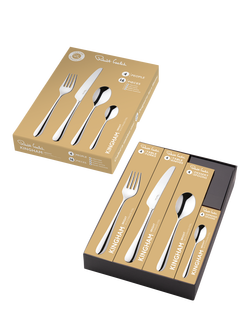 Robert Welch Kingham Bright Stainless Steel Cutlery Set, 16 Piece/4 Place Settings - view 2, Silver