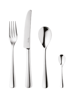 Robert Welch Malvern Bright Stainless Steel Cutlery Set, 16 Piece/4 Place Settings, Silver