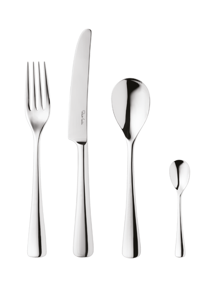 Robert Welch Malvern Bright Stainless Steel Cutlery Set, 16 Piece/4 Place Settings, Silver