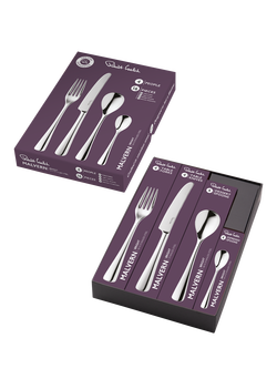 Robert Welch Malvern Bright Stainless Steel Cutlery Set, 16 Piece/4 Place Settings - view 2, Silver