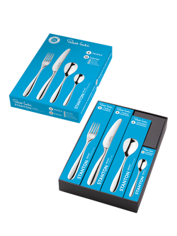 Robert Welch Stanton Bright Stainless Steel Cutlery Set, 16 Piece/4 Place Settings - view 2, Silver