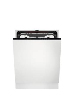AEG OUTLET FSE75737P Fully Integrated Dishwasher, Like New, White, White