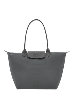 Longchamp Le Pliage One Large Shoulder Bag, Anthracite, Anthracite