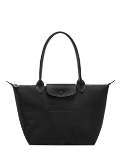 Longchamp Le Pliage One Medium Shoulder Bag, Black, Black