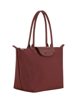 Longchamp Le Pliage One Medium Shoulder Bag, Burgundy - view 2, Burgundy
