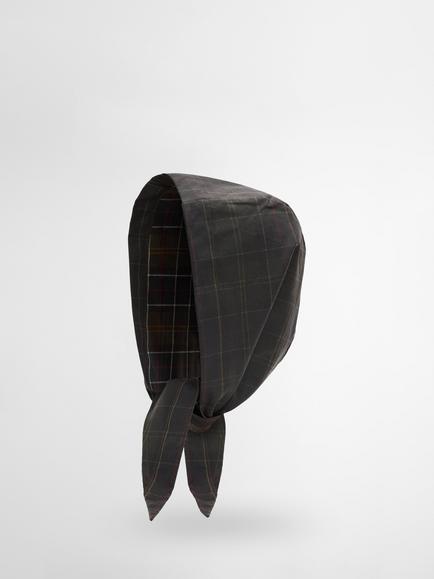 Barbour Arlene Wax Tie Head Scarf, Multi, Classic Tartan