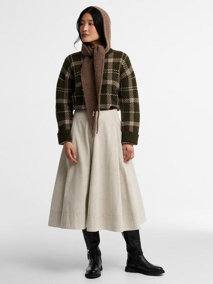 Barbour Penny Hood Scarf, Mocha - view 2, Mocha