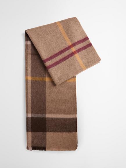 Barbour Rosefield Wool Scarf, Muted Tartan, Muted Tartan