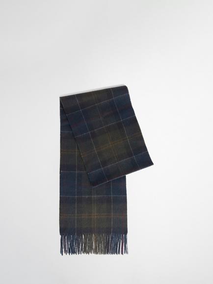 Barbour Wool Rich Scarf, Shadow Tartan, Shadow Tartan
