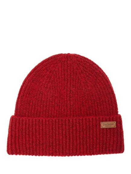 Barbour Pendle Beanie Hat, Crimson Red, Crimson Red