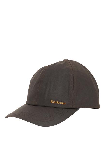 Barbour Belsay Waxed Cotton Cap, Olive, Olive