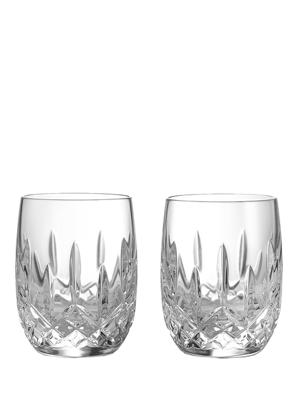 Waterford Crystal Lismore Connoisseur Cut Glass Rounded Whiskey Tumbler, Set of 2, 180ml, Clear, Clear