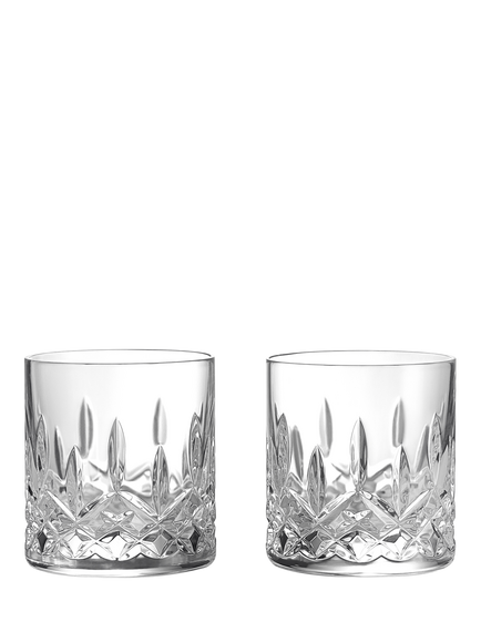 Waterford Crystal Lismore Connoisseur Cut Glass Straight Sided Whiskey Tumbler, Set of 2, 180ml, Clear, Clear