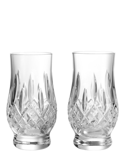Waterford Crystal Lismore Connoisseur Cut Glass Footed Whiskey Tasting Tumbler, Set of 2, 180ml, Clear, Clear