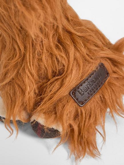 Barbour Cow Keyring Bag Charm, Ginger - view 2, Ginger