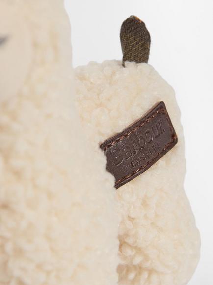 Barbour Llama Keyring Bag Charm, Cream - view 2, Cream