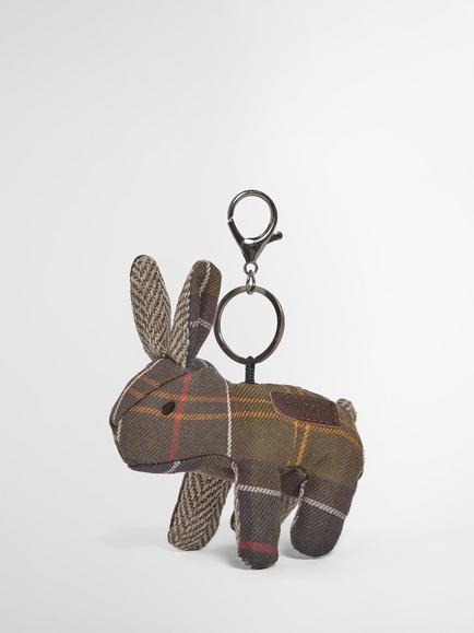 Barbour Rabbit Keyring Bag Charm, Classic Tartan, Classic Tartan
