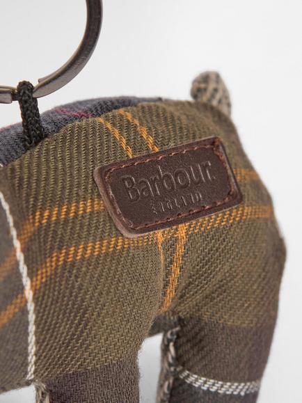 Barbour Rabbit Keyring Bag Charm, Classic Tartan - view 2, Classic Tartan