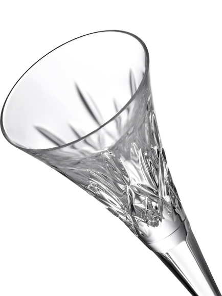 Waterford Crystal Lismore Cut Glass Champagne Toasting Flute, Set of 2, 170ml, Clear - view 2, Clear