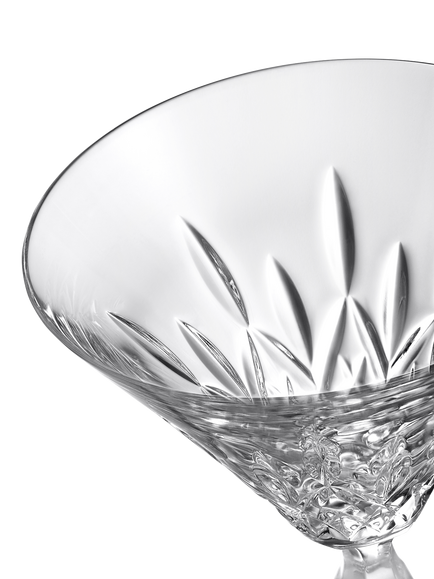 Waterford Crystal Lismore Cut Martini Cocktail Glass, Set of 2, 300ml, Clear - view 2, Clear