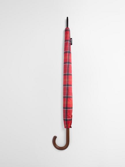 Barbour Wood Handle Umbrella, Cardinal Tartan, Cardinal Tartan
