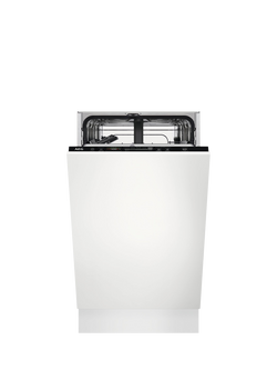 AEG OUTLET 6000 FSE62407P Integrated Slimline Dishwasher, Like New, White, White