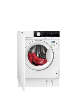 AEG OUTLET LX6WG74634BI Built In Washer Dryer, 7kg/4kg Load, 1600rpm, Like New, White, White