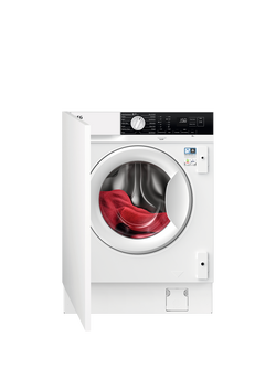 AEG OUTLET LFX6G7434BI Integrated Washing Machine, 7kg Load, 1400rpm Spin, Like New, White, White