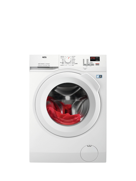 AEG OUTLET 6000 L6FBK941B Freestanding Washing Machine, 9kg Load, 1400rpm Spin, Like New, White, White