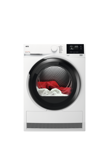 AEG OUTLET 7000 TR718L4B Heat Pump Tumble Dryer, 8kg Load, Like New, White, White