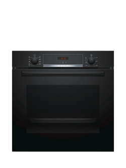 Bosch OUTLET Series 4 HBS534BB0B Built In Electric Single Oven, Like New, Black, Black