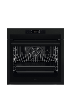 AEG OUTLET 7000 BSE778380T Built-In Electric Self Cleaning Single Oven with Steam Function, Like New, Matte Black, Matte Black