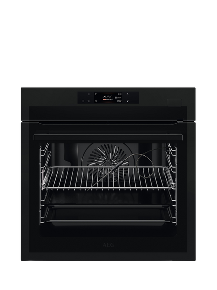 AEG OUTLET 7000 BSE778380T Built-In Electric Self Cleaning Single Oven with Steam Function, Like New, Matte Black, Matte Black