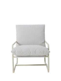 John Lewis OUTLET Marcy Sling Garden Chair, Like New, Greige, Greige