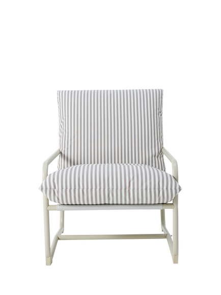 John Lewis OUTLET Marcy Sling Garden Chair, Like New, Greige, Greige