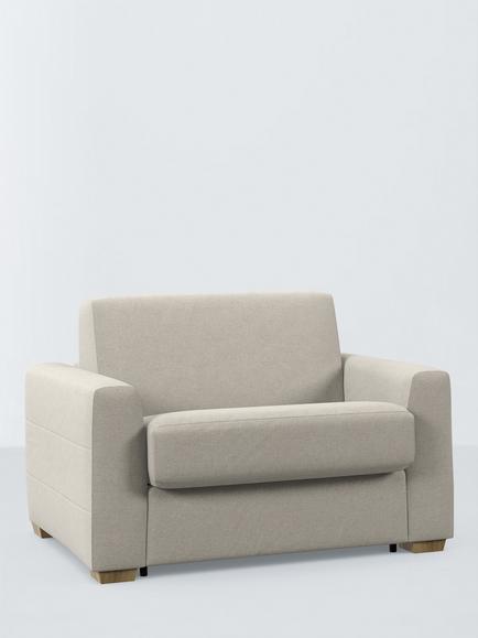 John Lewis Slumber Snuggler Sofa Bed, Light Leg, Natural Beige, Natural Beige
