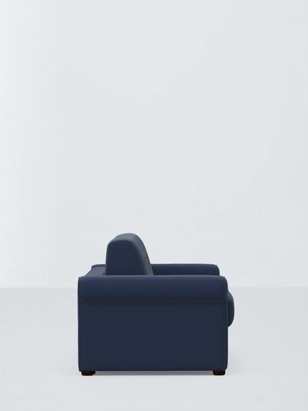 John Lewis Slumber Classic Large 3 Seater Sofa Bed, Dark Leg, Blue Navy - view 2, Blue Navy
