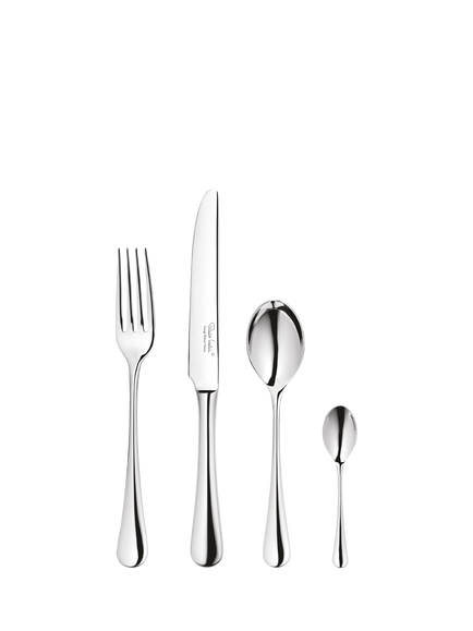 Robert Welch Radford Bright Stainless Steel Cutlery Set, 16 Piece/4 Place Settings, Silver