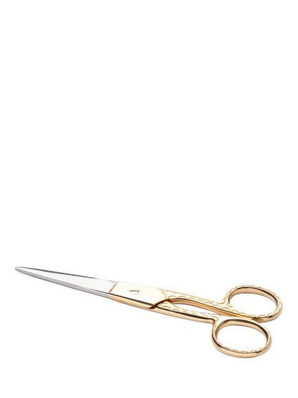 John Lewis Gold Scallop Sewing Scissors, Gold
