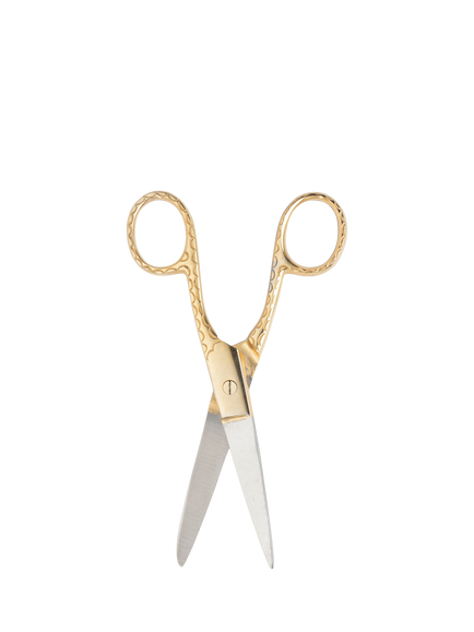 John Lewis Gold Scallop Sewing Scissors - view 2, Gold
