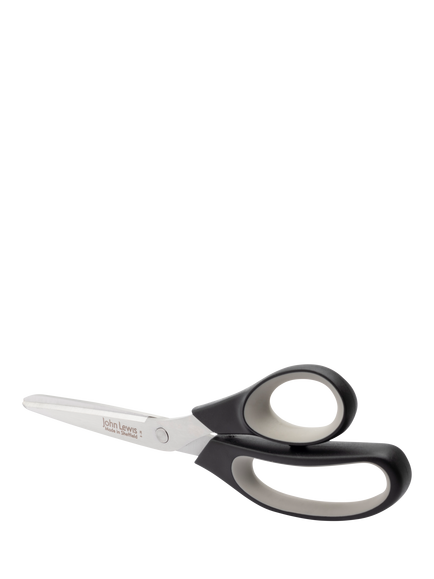 John Lewis Soft Grip General Purpose Scissors - view 2, Purple