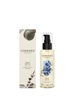 Cowshed Relax Body Oil, 100ml - view 2, White Ivory