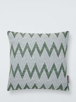 Harlequin Akari Zig-Zag Cushion, Pine Green, Pine Green