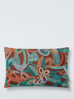 Harlequin Ania Abstract Cushion, Burgundy, Burgundy