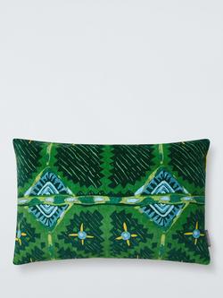 Harlequin Brocha Abstract Cushion, Forest/Midnight, Midnight