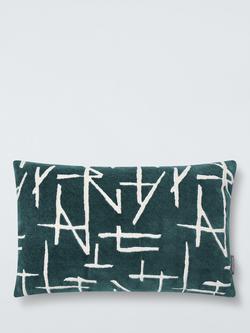 Harlequin Dolmens Velvet Cushion, Navy, Navy