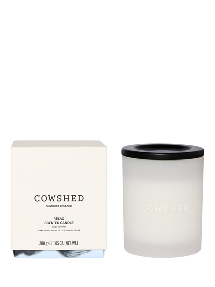 Cowshed Relax Scented Candle, 200g, White Ivory
